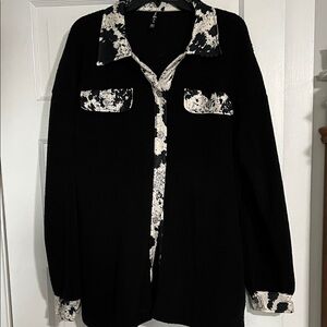 Black and White Teddy Jacket